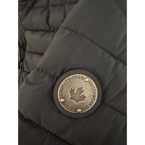 NEW NOIZE Kids Black Long Sleeve Hooded Full-Zip Puffer Jacket Size L - Picture 4 of 8